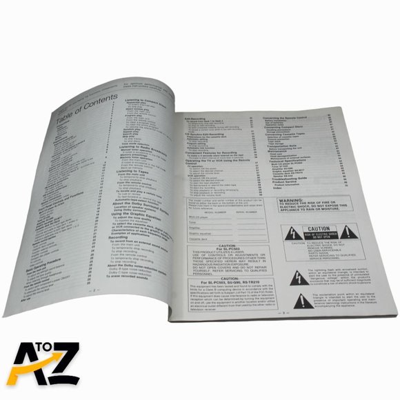 Technics Electronic Components SD-S2200 Operating Instructions Owner's Manual Or - Picture 5 of 12